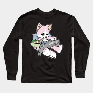 Pastel Gamer Cat Gaming Kawaii Long Sleeve T-Shirt